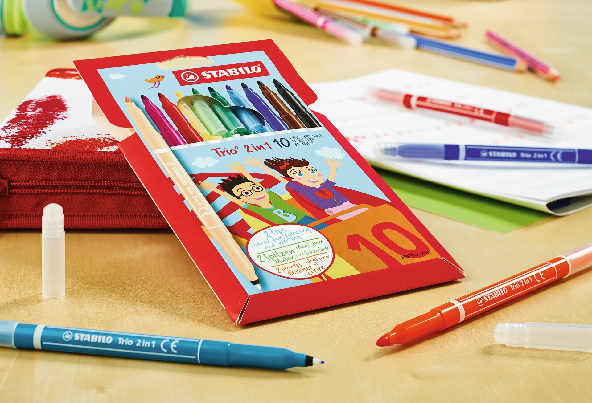 Fiber-Tip Pen STABILO Trio 2 in 1